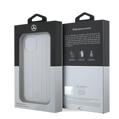iPhone 14 Kılıf Mercedes Benz Orjinal Lisanslı New Urban 3 Sert PC Paralel Çizgi Desenli Kapak