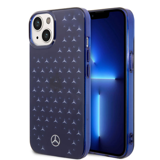 iPhone 14 Kılıf Mercedes Benz Transparan Yıldızlı Dizayn Kapak