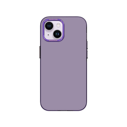 iPhone 14 Kılıf Metal Kamera Çerçeveli Recci Glaze Serisi Kapak
