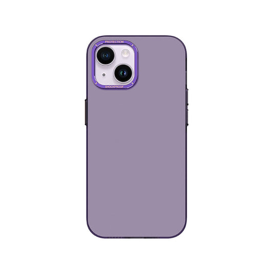 iPhone 14 Kılıf Metal Kamera Çerçeveli Recci Glaze Serisi Kapak