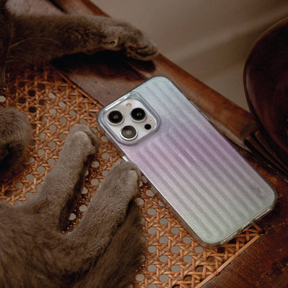 iPhone 14 Kılıf Parlayan Arka Yüzey Coehl Linear Kapak
