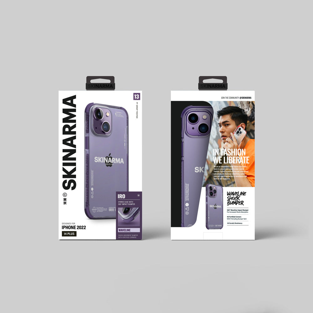 iPhone 14 Kılıf SkinArma Şeffaf Airbag Tasarımlı Iro Kapak