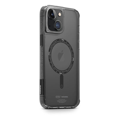 iPhone 14 Kılıf SkinArma Şeffaf Airbag Tasarımlı M-safe Şarj Özellikli Saido Kapak