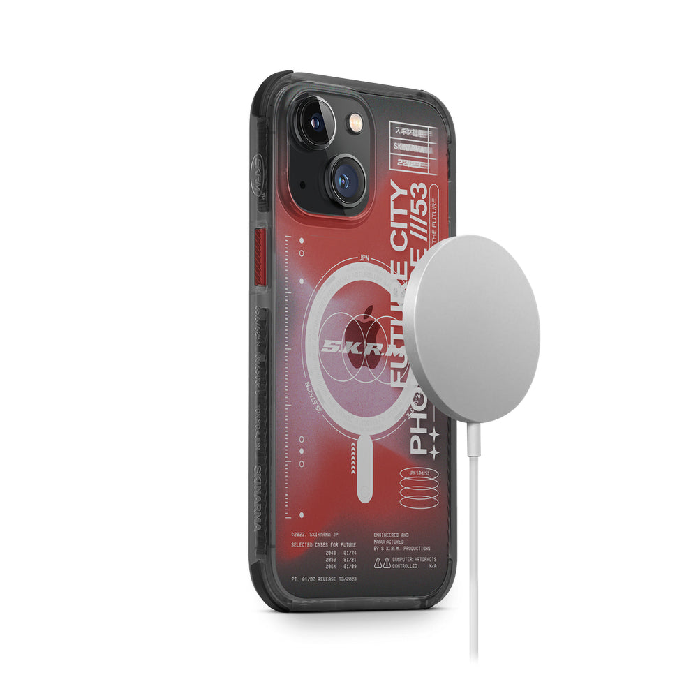 iPhone 14 Kılıf SkinArma Şeffaf Airbag Tasarımlı M-safe Şarj Özellikli Shorai Kapak