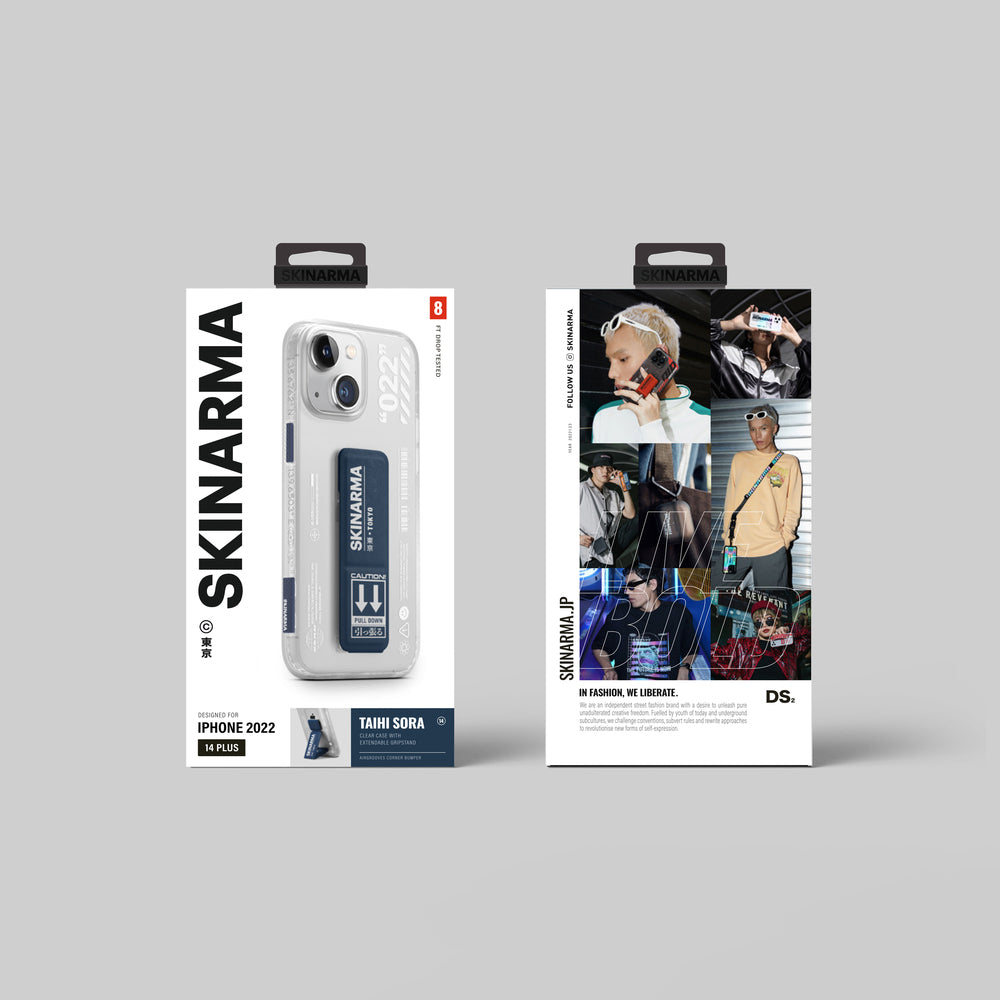 iPhone 14 Kılıf SkinArma Standlı Şeffaf Tasarımlı Taihi Sora Kapak