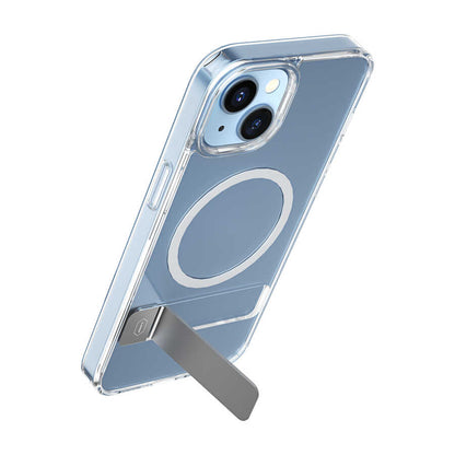 iPhone 14 Kılıf Standlı M-safe Wireless Şarj Özellikli Wiwu Aurora Serisi Kapak