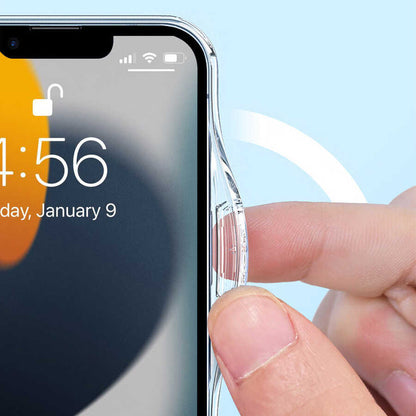 iPhone 14 Kılıf Standlı M-safe Wireless Şarj Özellikli Wiwu Aurora Serisi Kapak