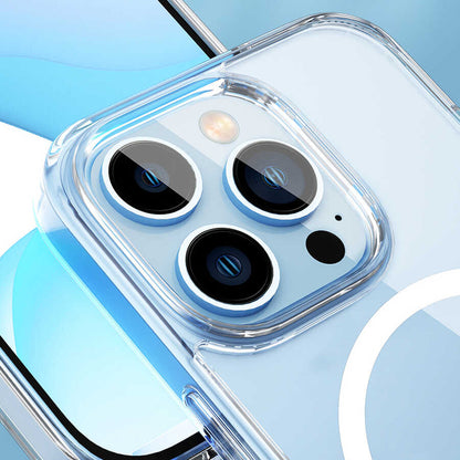 iPhone 14 Kılıf Standlı M-safe Wireless Şarj Özellikli Wiwu Aurora Serisi Kapak