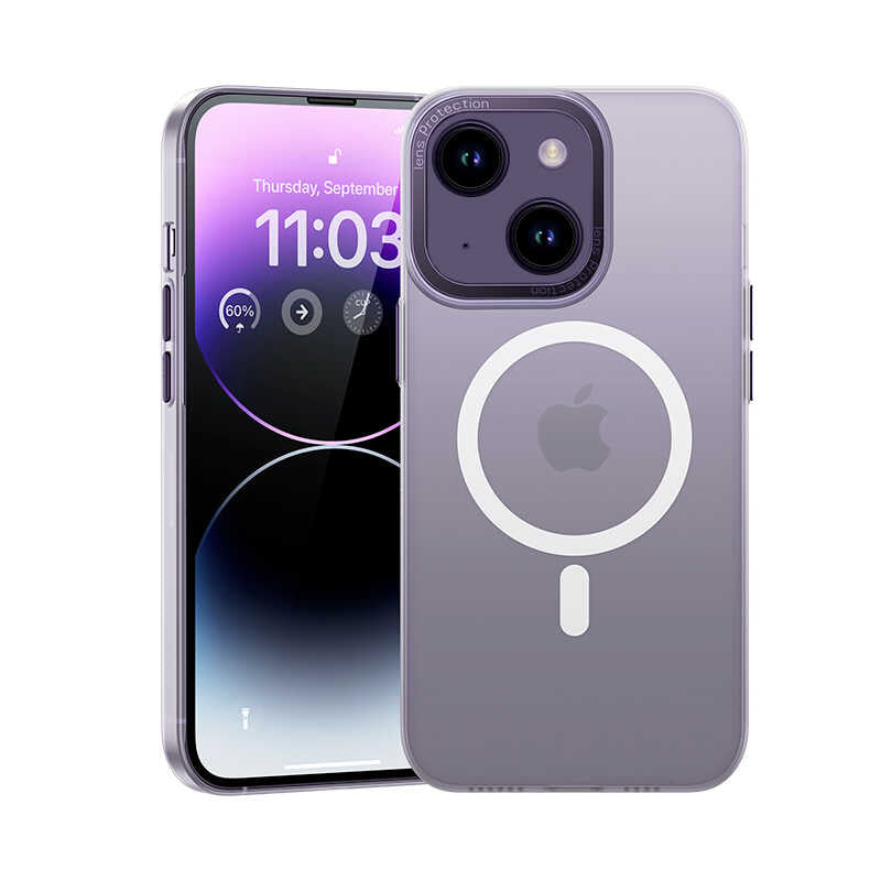 iPhone 14 Kılıf Wireless Şarj Destekli Benks Magnetik Haze Kapak