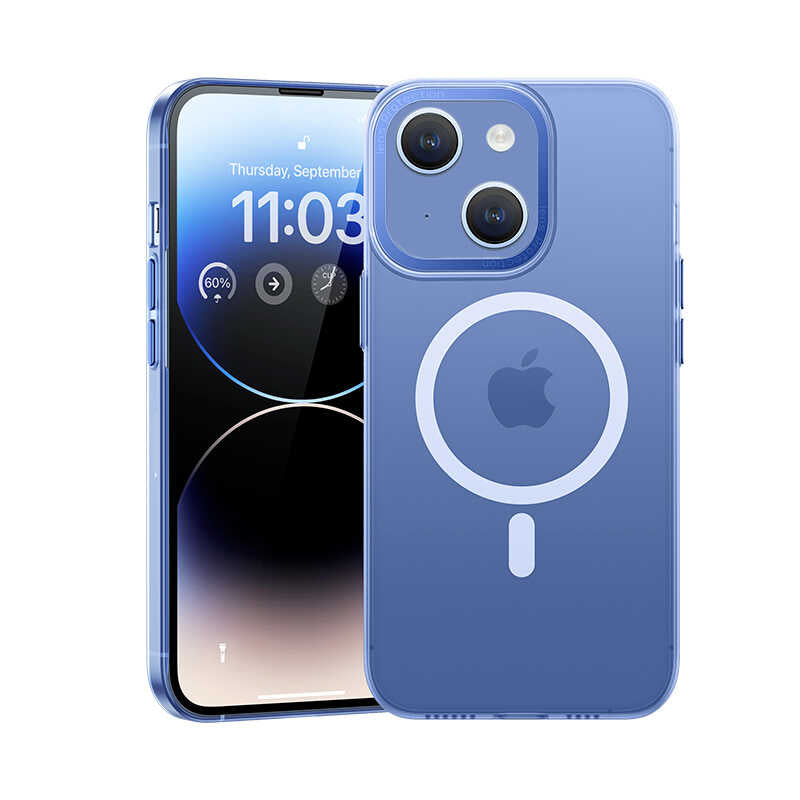 iPhone 14 Kılıf Wireless Şarj Destekli Benks Magnetik Haze Kapak