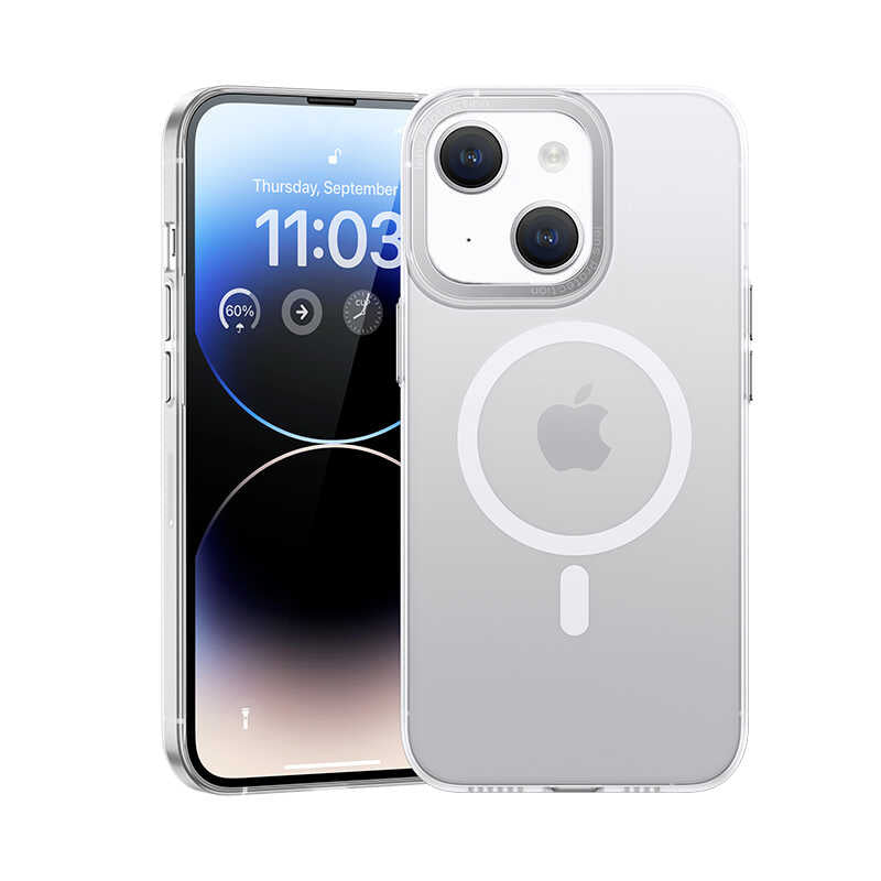 iPhone 14 Kılıf Wireless Şarj Destekli Benks Magnetik Haze Kapak