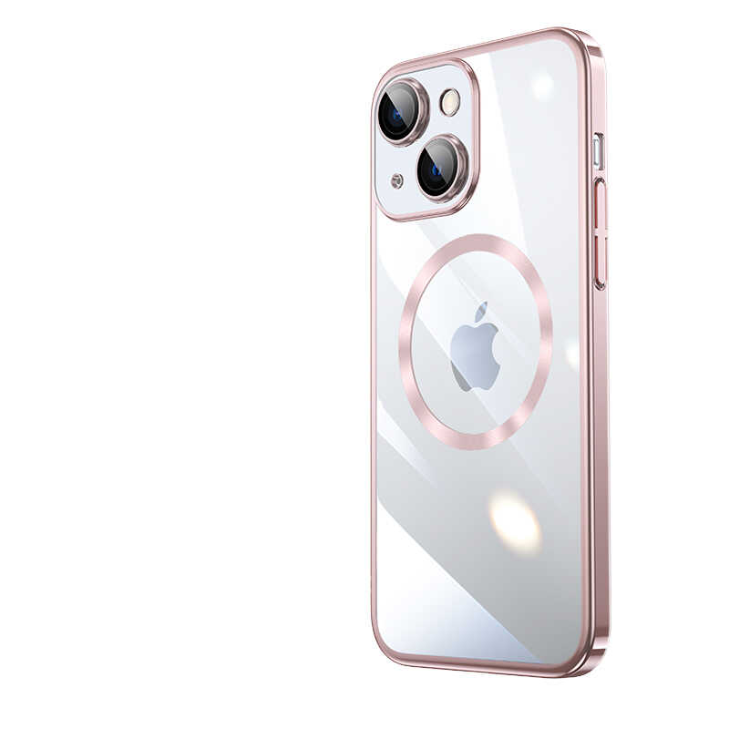 Apple iPhone 14 Kılıf Wireless Şarj Özellikli Sert PC Zore Riksos M-safe Kapak