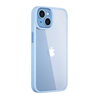 iPhone 14 Kılıf Wiwu VCC-104 Lens Korumalı Renkli Kenar Arkası Şeffaf Vivid Clear Kapak