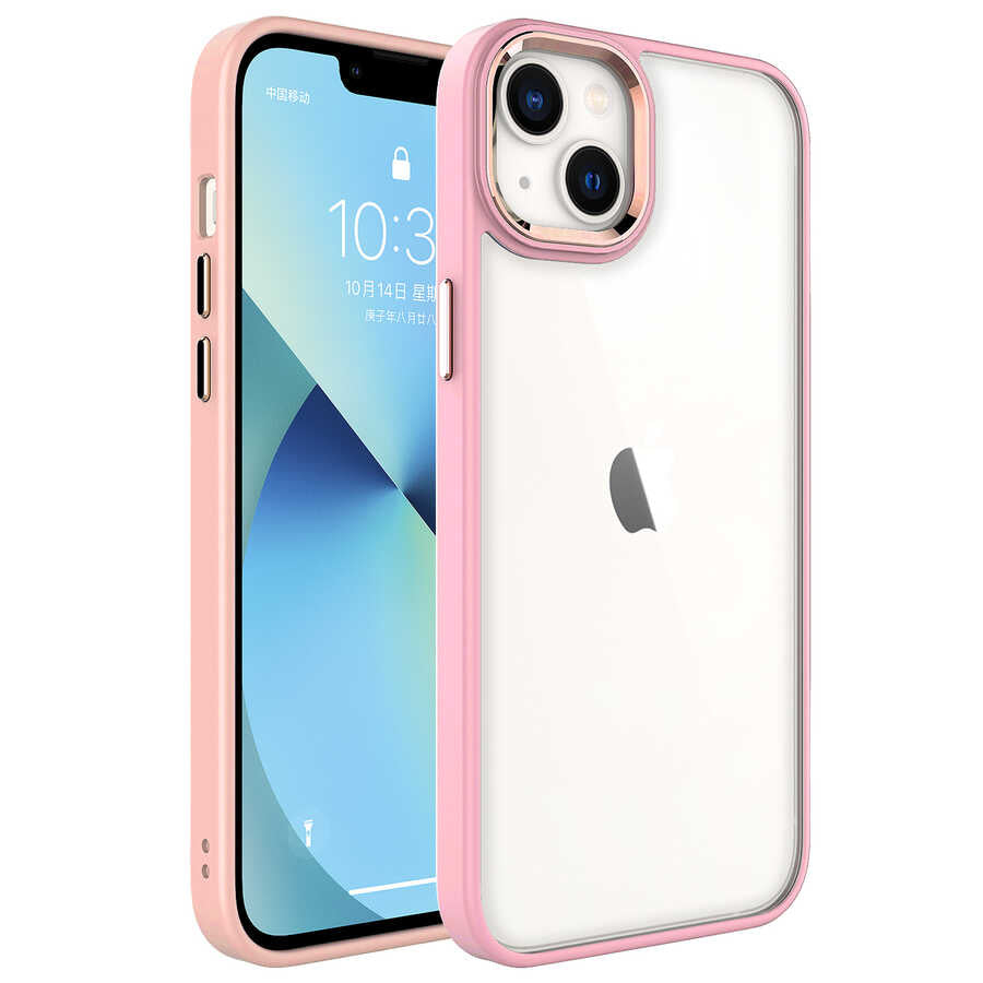Apple iPhone 14 Kılıf Zore Krom Kapak