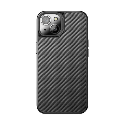 iPhone 14 Plus Kılıf Aramid Karbon Fiber M-safe Özellikli Wlons Radison Kapak