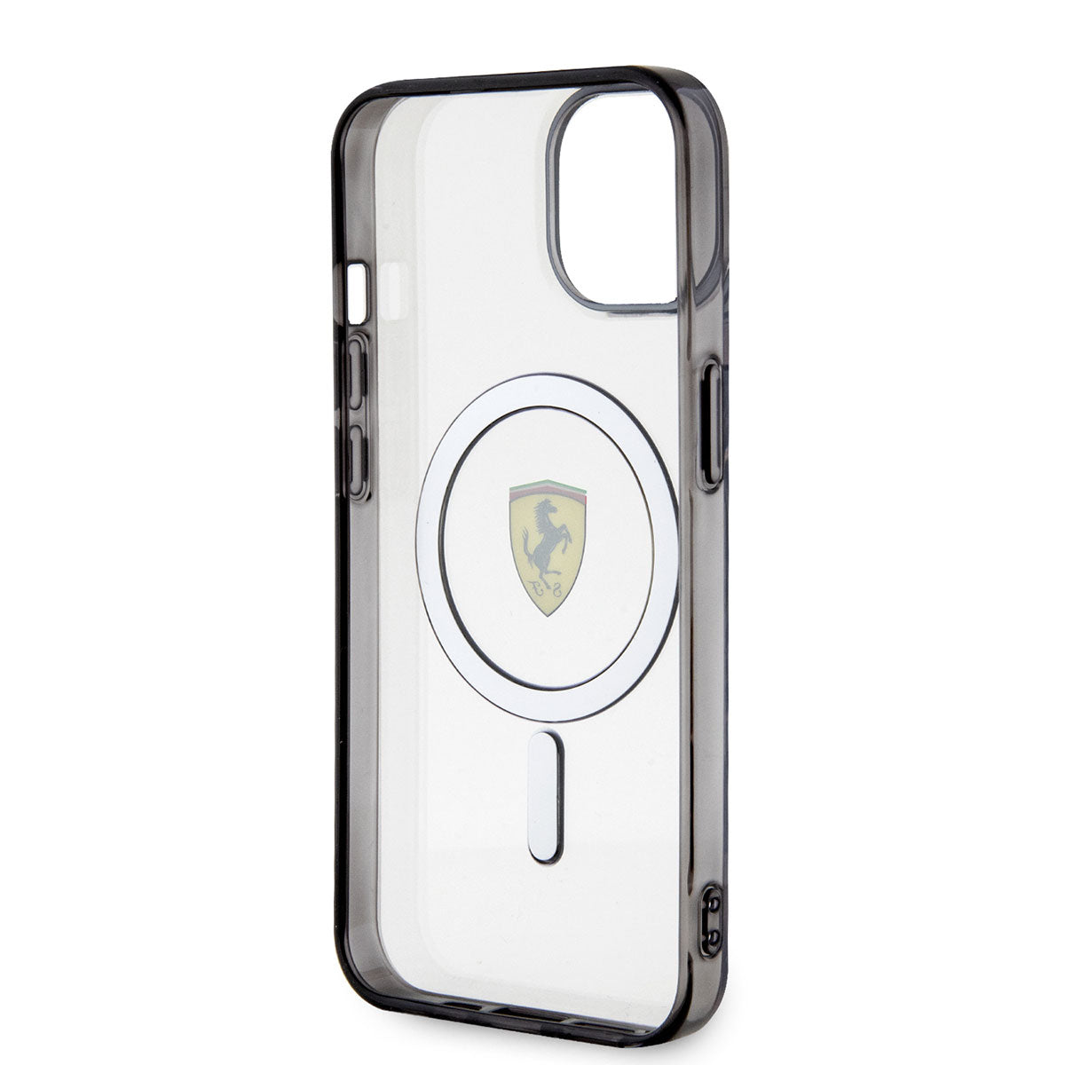 iPhone 14 Plus Kılıf Ferrari M-safe Şarj Özellikli Transparan Dizayn Kapak