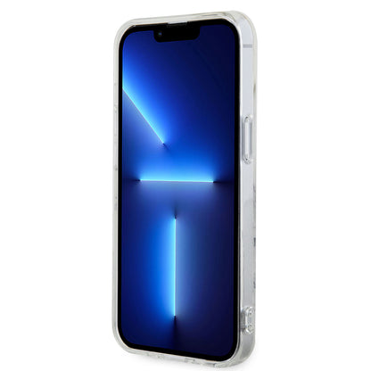 iPhone 14 Plus Kılıf GUESS M-safe Şarj Özellikli Mermer Desenli Kapak