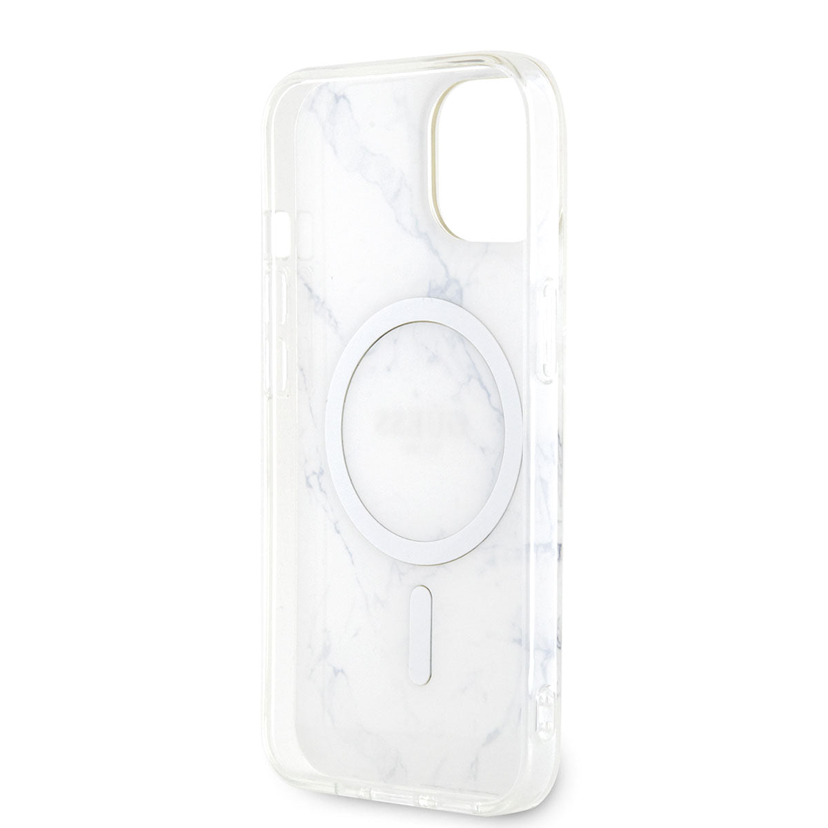 iPhone 14 Plus Kılıf GUESS M-safe Şarj Özellikli Mermer Desenli Kapak