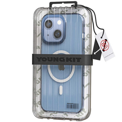 iPhone 14 Plus Kılıf M-safe Şarj Özellikli Youngkit Coloured Glaze Serisi Kapak