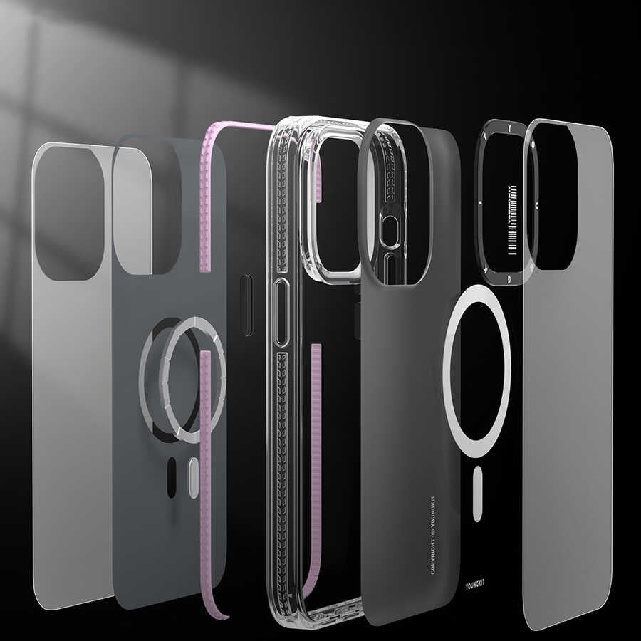 iPhone 14 Plus Kılıf M-safe Şarj Özellikli YoungKit Exquisite Serisi Kapak