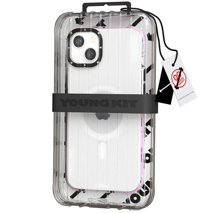 iPhone 14 Plus Kılıf M-safe Şarj Özellikli YoungKit Exquisite Serisi Kapak
