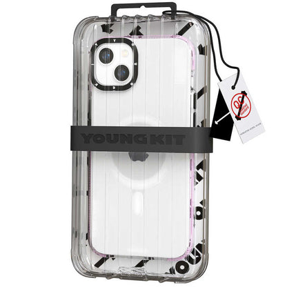 iPhone 14 Plus Kılıf M-safe Şarj Özellikli YoungKit Exquisite Serisi Kapak