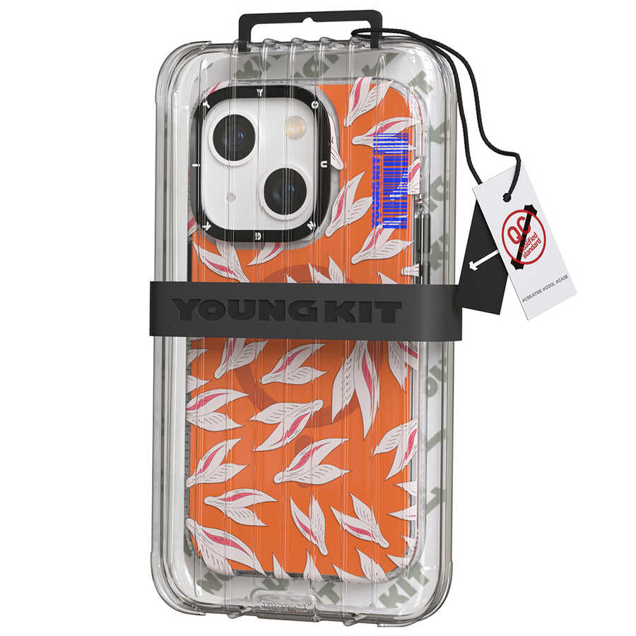iPhone 14 Plus Kılıf M-safe Şarj Özellikli Youngkit Play Rabbit Serisi Kapak