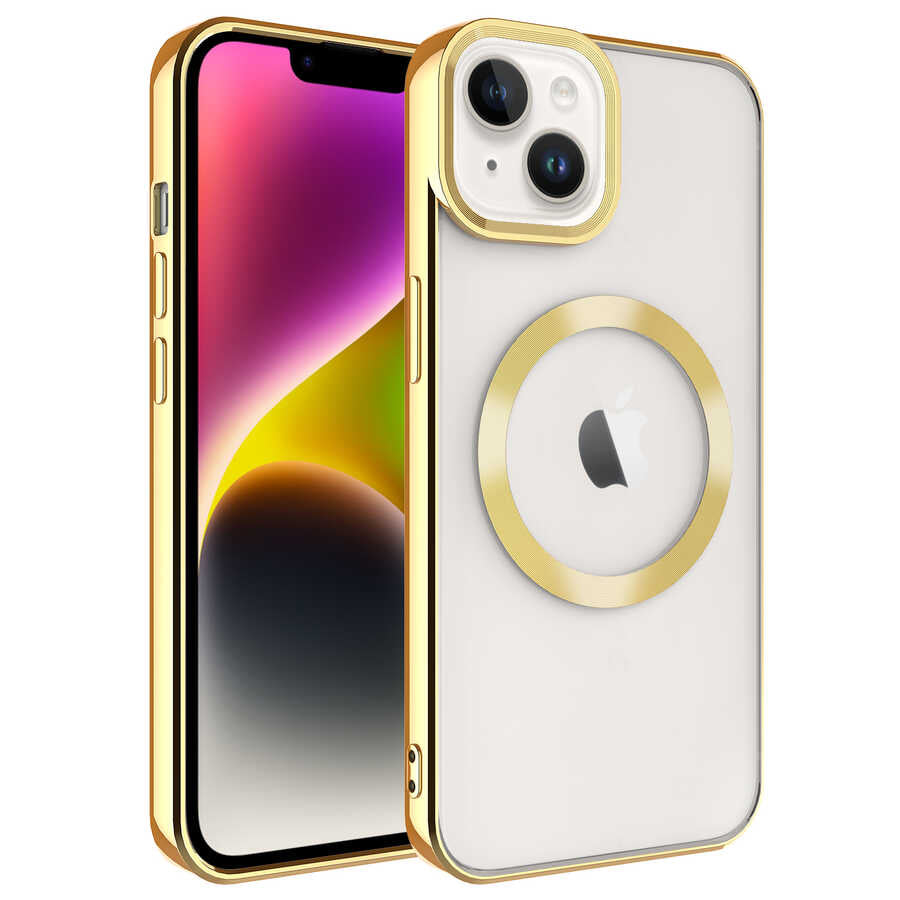 Apple iPhone 14 Plus Kılıf M-safe Wireless Şarj Özellikli Zore Setro Silikon