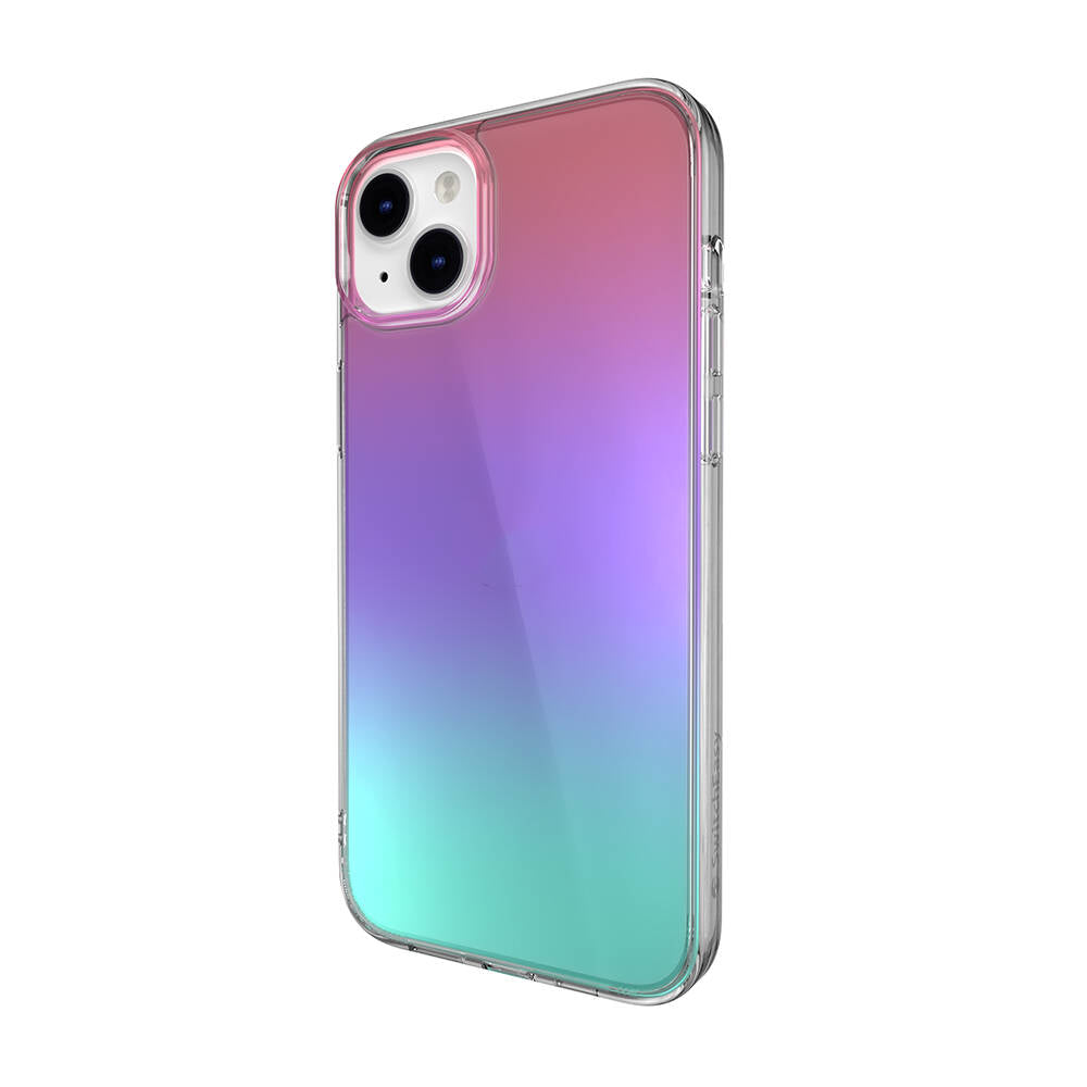 iPhone 14 Plus Kılıf Renk Geçişli Kenarları Şeffaf Tasarımlı Lisanslı Switcheasy Crush Plus Kapak
