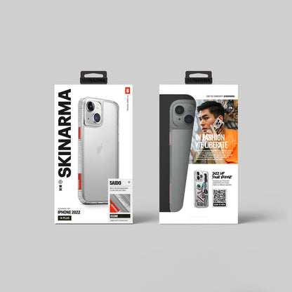 iPhone 14 Plus Kılıf SkinArma Şeffaf Airbag Tasarımlı Saido Kapak