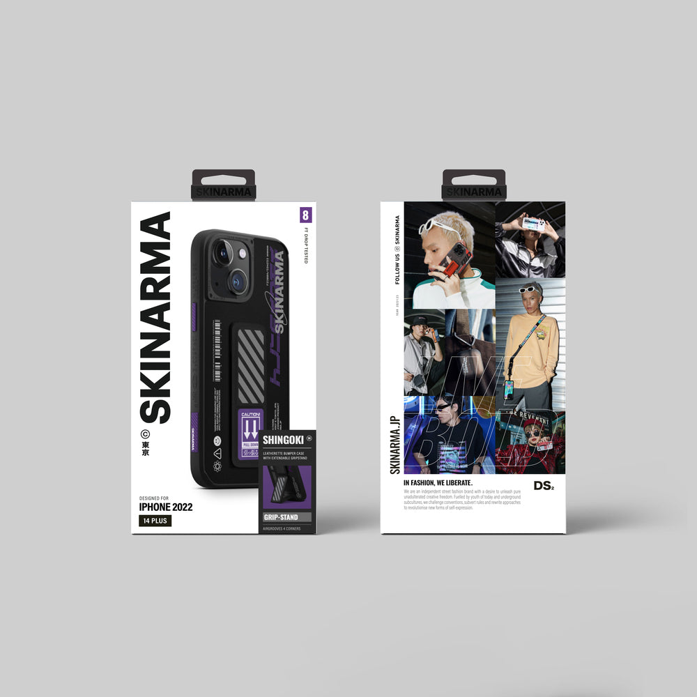 iPhone 14 Plus Kılıf SkinArma Standlı Deri Görünümlü Shingoki Kapak