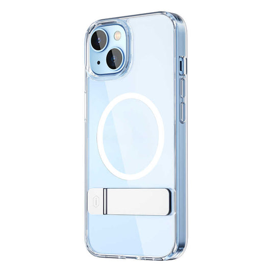 iPhone 14 Plus Kılıf Standlı M-safe Wireless Şarj Özellikli Wiwu Aurora Serisi Kapak