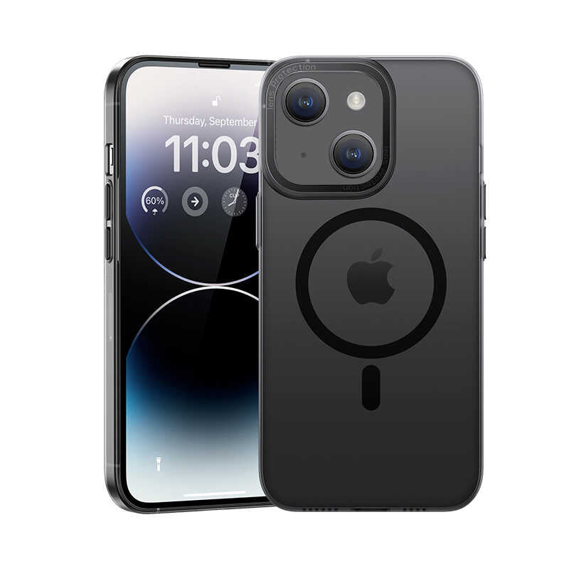iPhone 14 Plus Kılıf Wireless Şarj Destekli Benks Magnetik Haze Kapak
