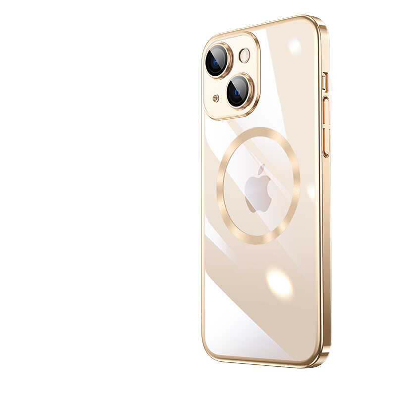 Apple iPhone 14 Plus Kılıf Wireless Şarj Özellikli Sert PC Zore Riksos M-safe Kapak