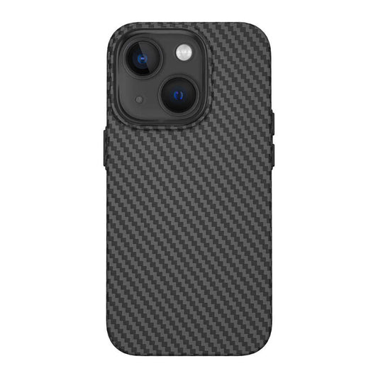 iPhone 14 Plus Kılıf Wiwu Karbon Fiber Görünümlü M-safe Wireless Şarj Özellikli Kabon Kapak