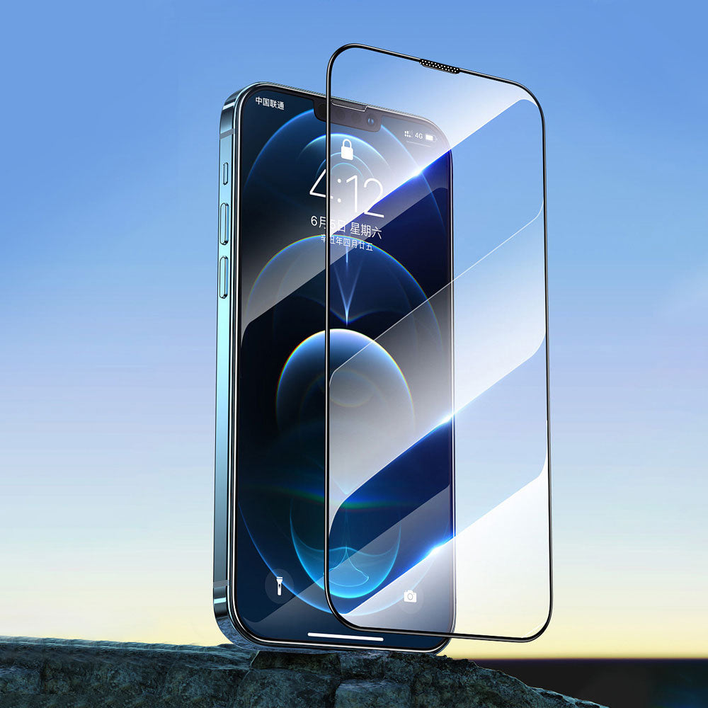 iPhone 14 Plus Wiwu CZ-003 Mavi Işık Teknolojili Hidrofobik ve Oleofobik Parlama Önleyici Cam Ekran Koruyucu