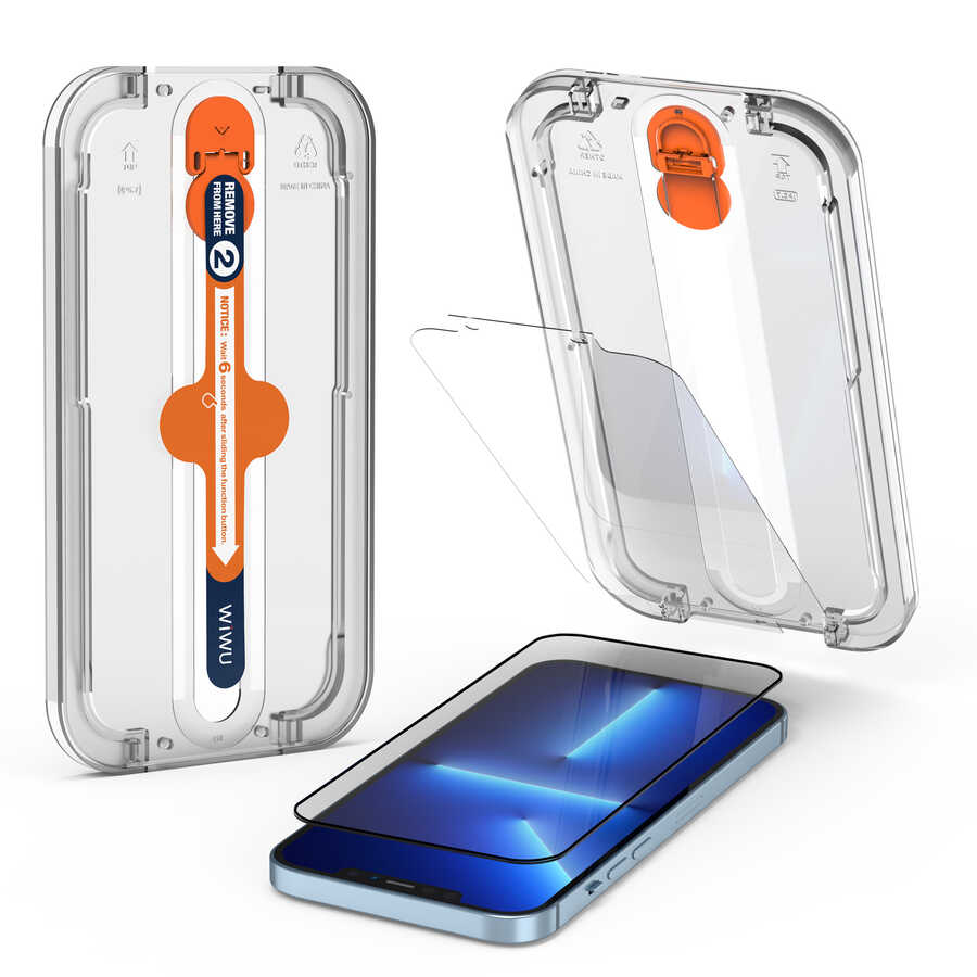 iPhone 14 Plus Wiwu Easy İnstall iVista Super Hardness Ekran Koruyucu