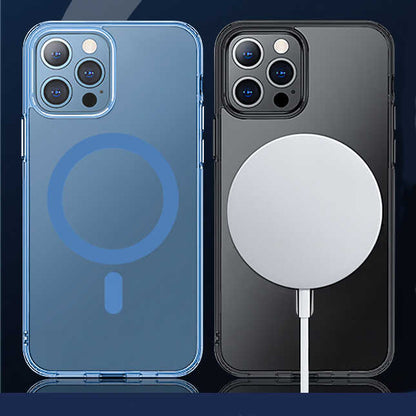 iPhone 14 Plus Wiwu M-safe Şarj Özellikli Lens Korumalı Şeffaf Silikon Kapak