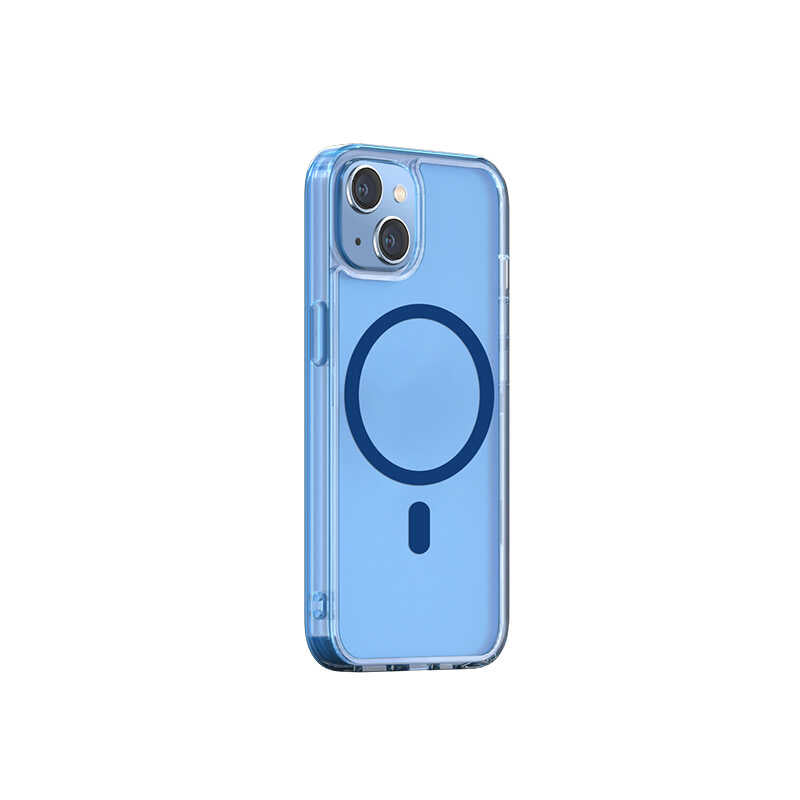 iPhone 14 Plus Wiwu M-safe Şarj Özellikli Lens Korumalı Şeffaf Silikon Kapak