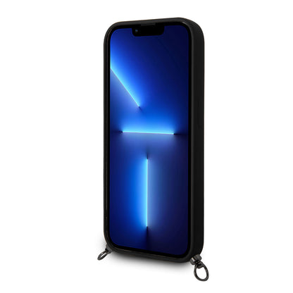 iPhone 14 Pro Kılıf AMG Liquid Silikon Strap Telefon Askılı Grafik Dizayn Kapak