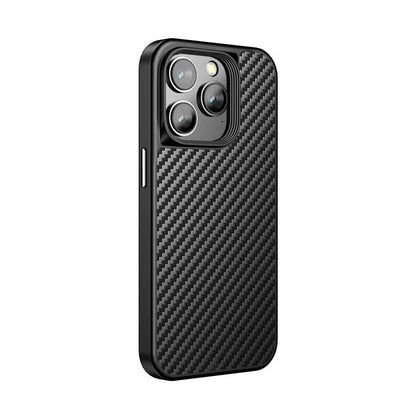 iPhone 14 Pro Kılıf Aramid Karbon Fiber M-safe Özellikli Wlons Radison Kapak