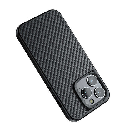 iPhone 14 Pro Kılıf Aramid Karbon Fiber M-safe Özellikli Wlons Radison Kapak