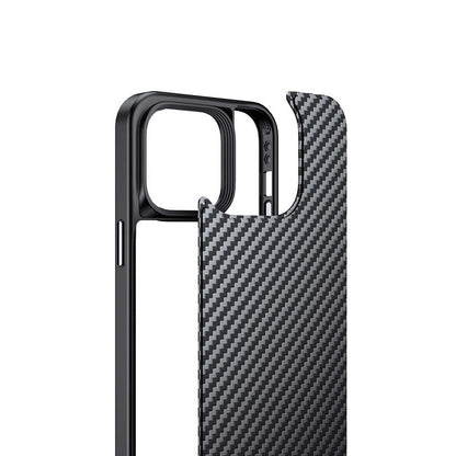 iPhone 14 Pro Kılıf Aramid Karbon Fiber M-safe Özellikli Wlons Radison Kapak
