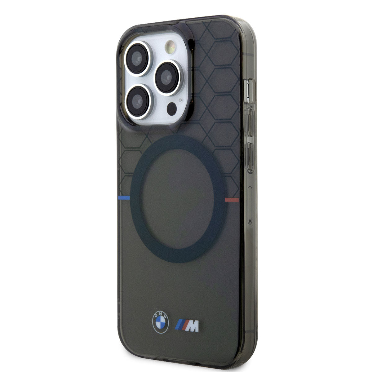 iPhone 14 Pro Kılıf BMW M-safe Şarj Özellikli Transparan M Dizayn Kapak