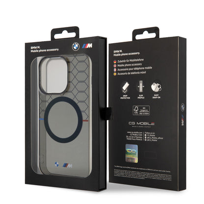 iPhone 14 Pro Kılıf BMW M-safe Şarj Özellikli Transparan M Dizayn Kapak