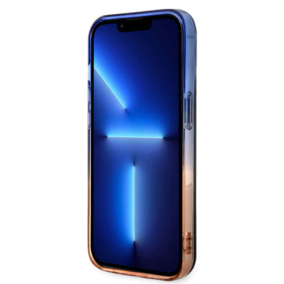 iPhone 14 Pro Kılıf BMW M-safe Şarj Özellikli Transparan Renk Geçişli Dizayn Kapak