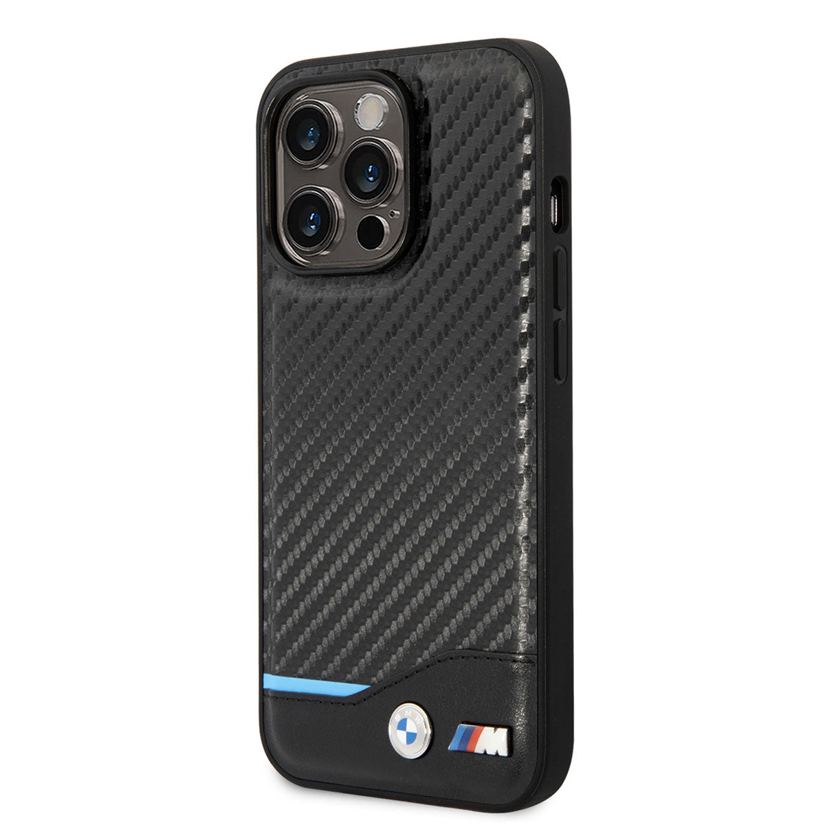 iPhone 14 Pro Kılıf BMW PU Deri Ve Karbon Dizayn Kapak