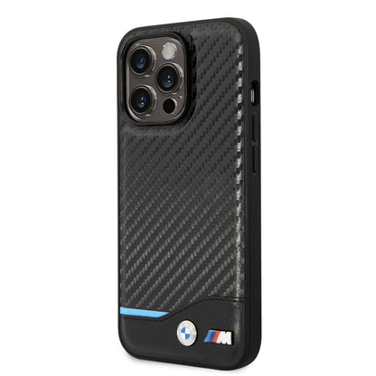 iPhone 14 Pro Kılıf BMW PU Deri Ve Karbon Dizayn Kapak