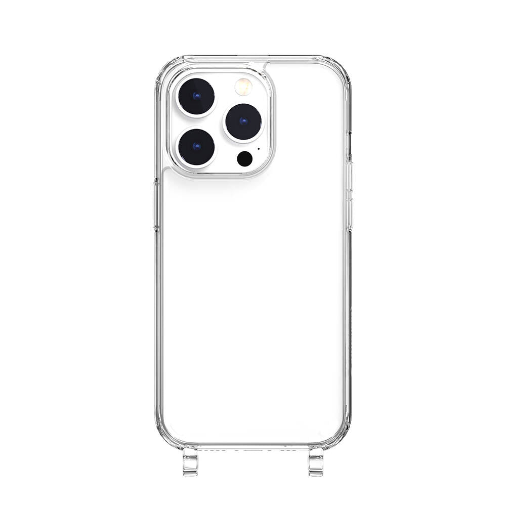 iPhone 14 Pro Kılıf Boyun Askılı Şok Önleyicili Şeffaf Lisanslı Switcheasy Play Kapak