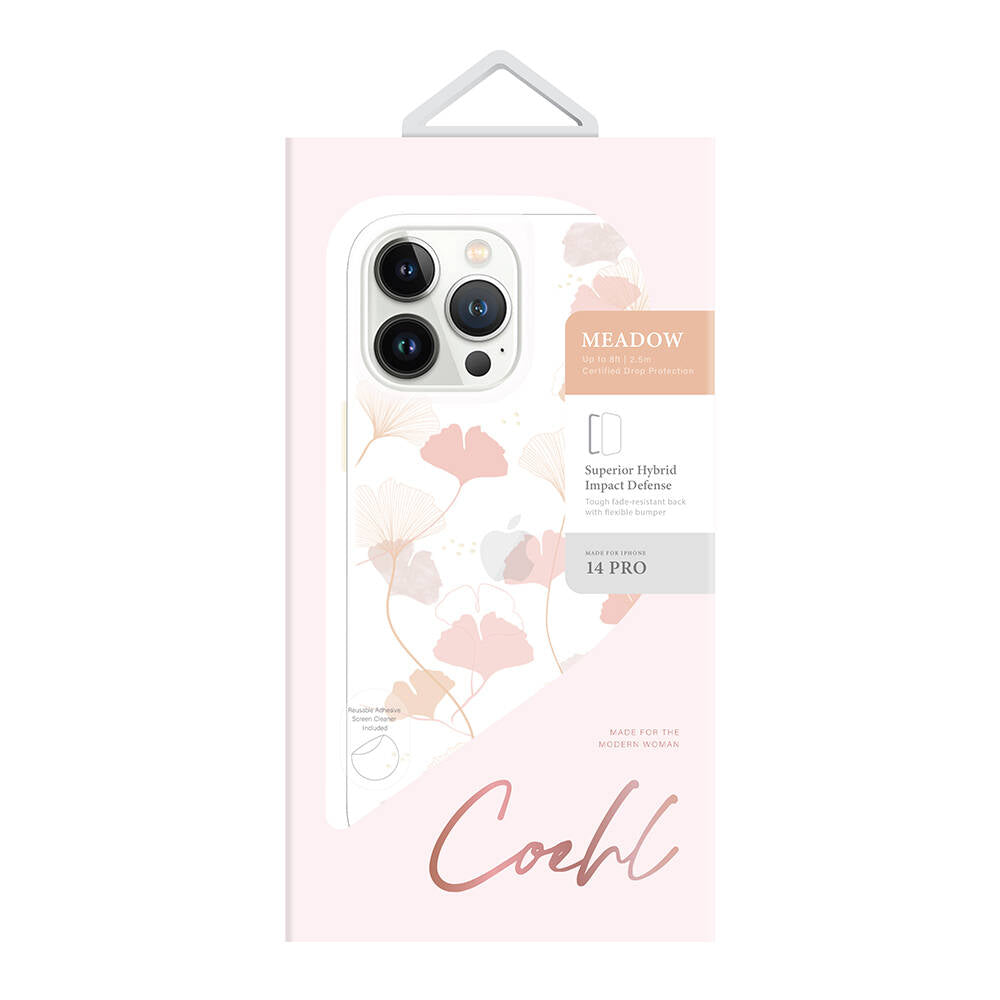 iPhone 14 Pro Kılıf Çayır Çiçeği Desenli Coehl Meadow Kapak